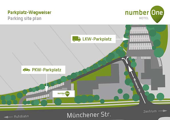 numberone_99_dl_numberOne_hotel_parkplatz_wegweiser